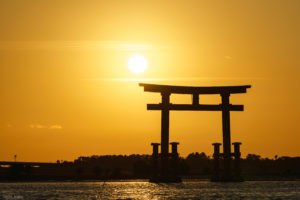 弁天島の夕景